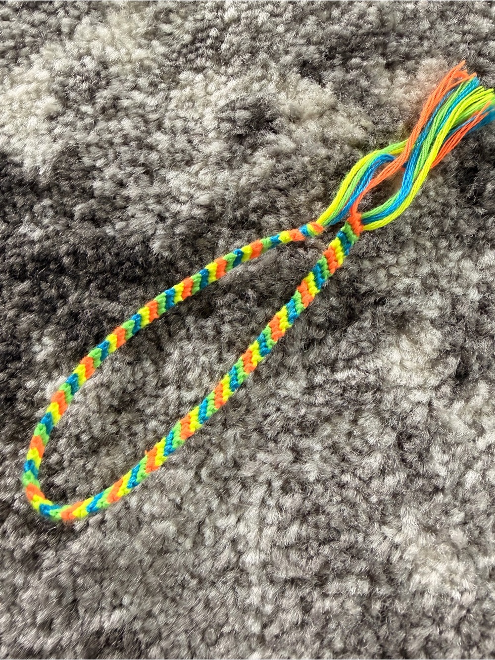 Handmade Neon Friendship Bracelet